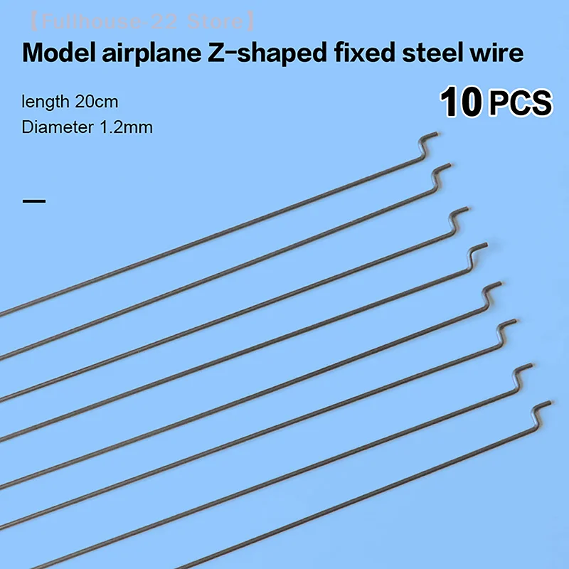 

【MAX-22】10Pcs Z-Type Servo Pull Rod Diameter 1.2MM Length 20CM Steel Wire Pull Rod Servo Angle Control Lever For RC Airplane