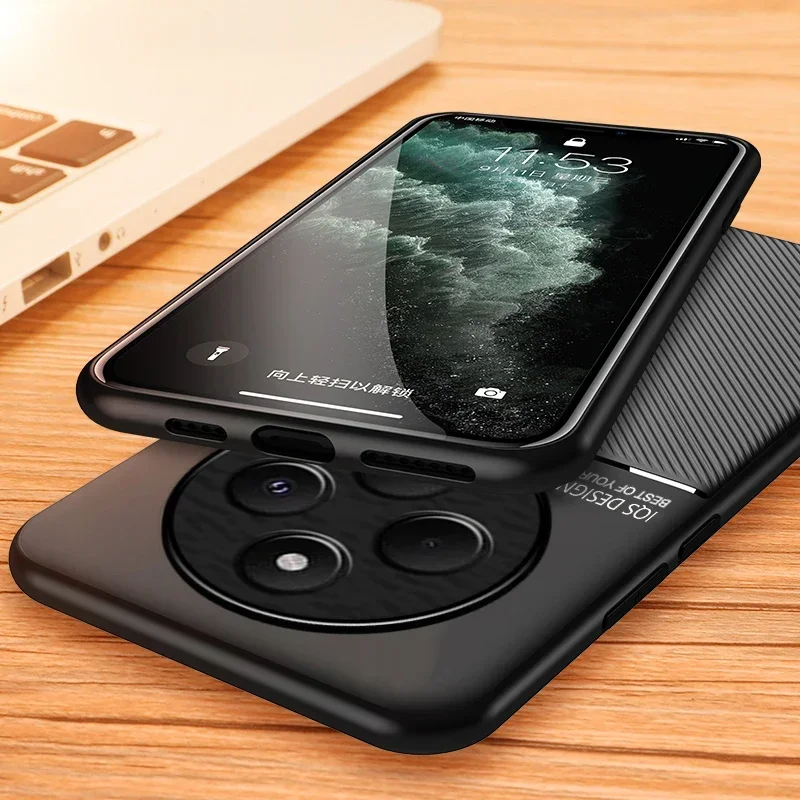 หรูหราหนังรูปแบบกรอบนุ่ม Funda ฝาครอบแม่เหล็กสําหรับ Xiaomi Poco C75 PocoC75 โทรศัพท์กรณี Capa