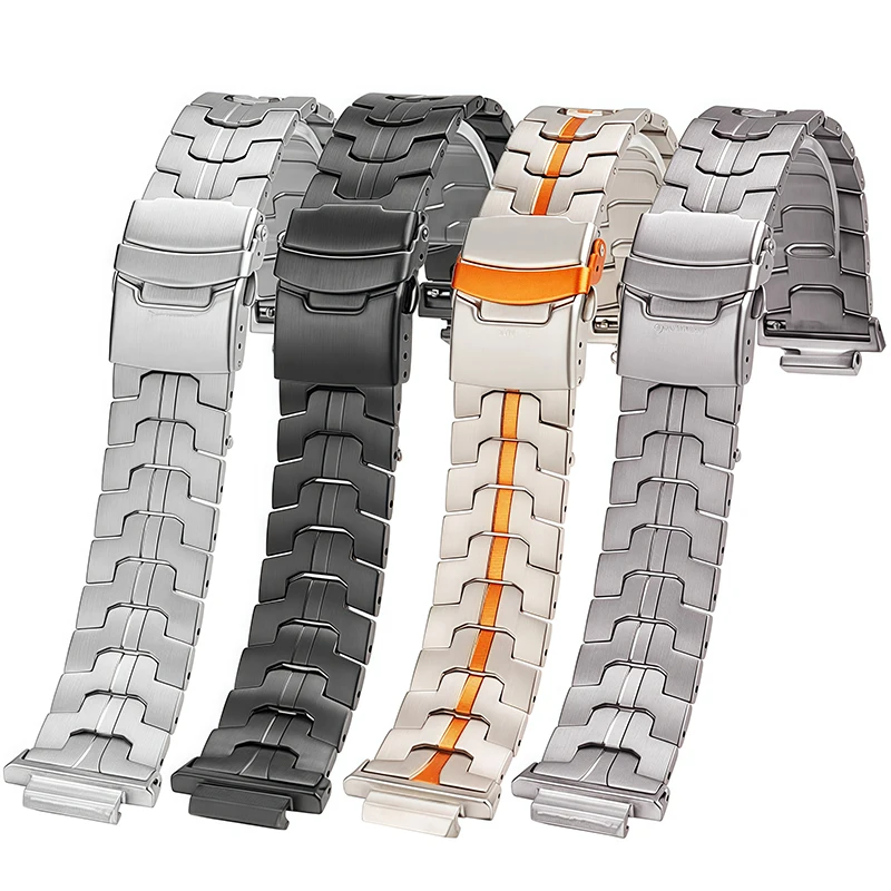 2100 تعديل حزام التيتانيوم ل كاسيو g-shock GBM-2100 GM2100 التيتانيوم البرتقال الفرقة ga2100 gm2100 gbm2100 سلسلة الرجال سوار
