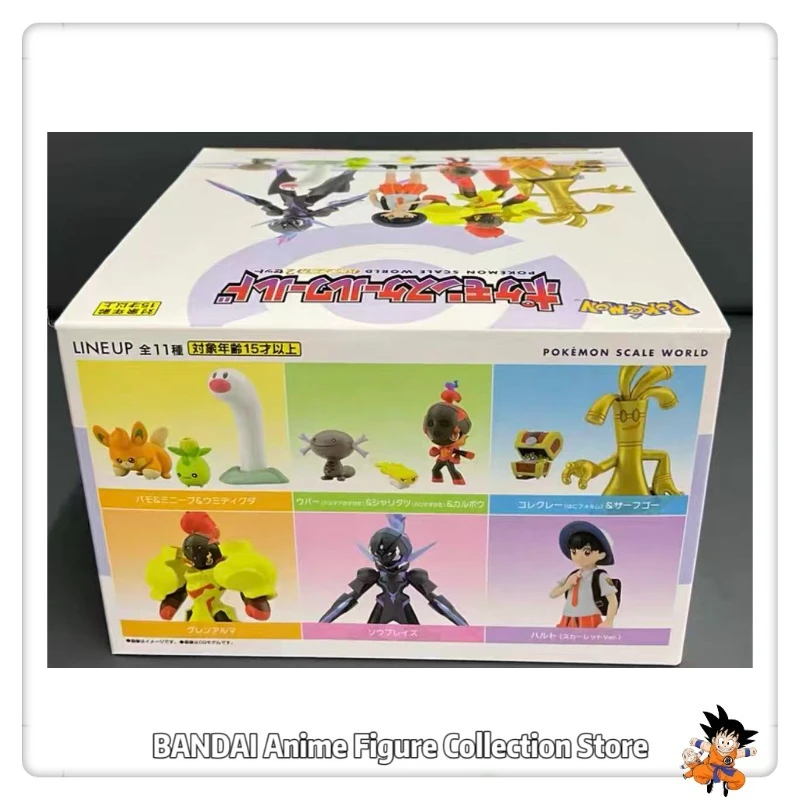 In Stock Original Bandai Pokemon Scale World Paldare Region 2 Set Anime Figures Toys Model Gifts Model Ornaments