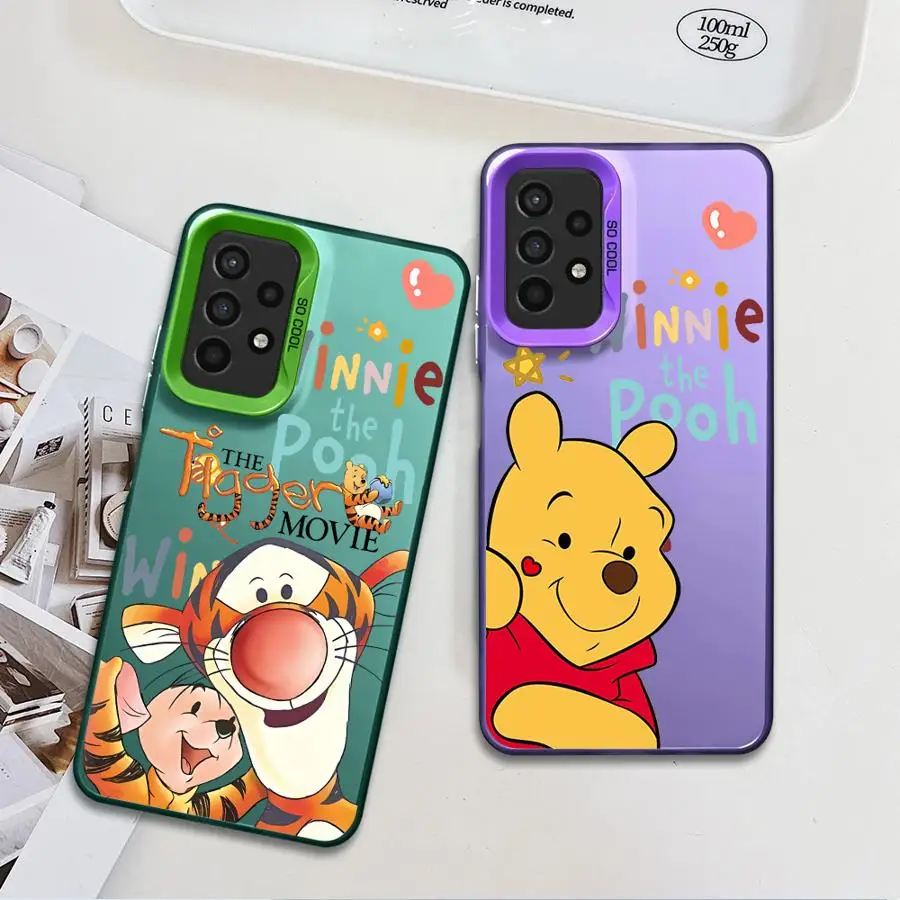 Cute Winnie The Pooh Phone Case for Samsung Galaxy A14 A13 A15 A23 4G A34 A33 A53 A24 A54 A35 A55 5G Coque Cover