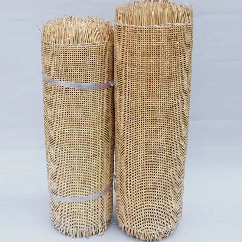 40-55CM Width 30-90CM Length Natural Real Rattan Wicker Indonesian Checkered Cane Webbing Wardrobe Shoe Cabinet Accessories Hot