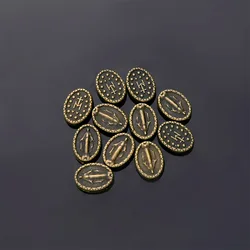 100 Pieces/Big Hole Beads Virgin Mary Hand Beaded Maria Beads Catholic Medal Pendant Big Hole Beads Pendant Bracelet Jewelry