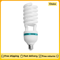 Andoer 135W Spiral Fluorescent Light Bulb 5500K Daylight CRI90 E27 Socket 110V/ 220V for Studio Photography Video Lighting