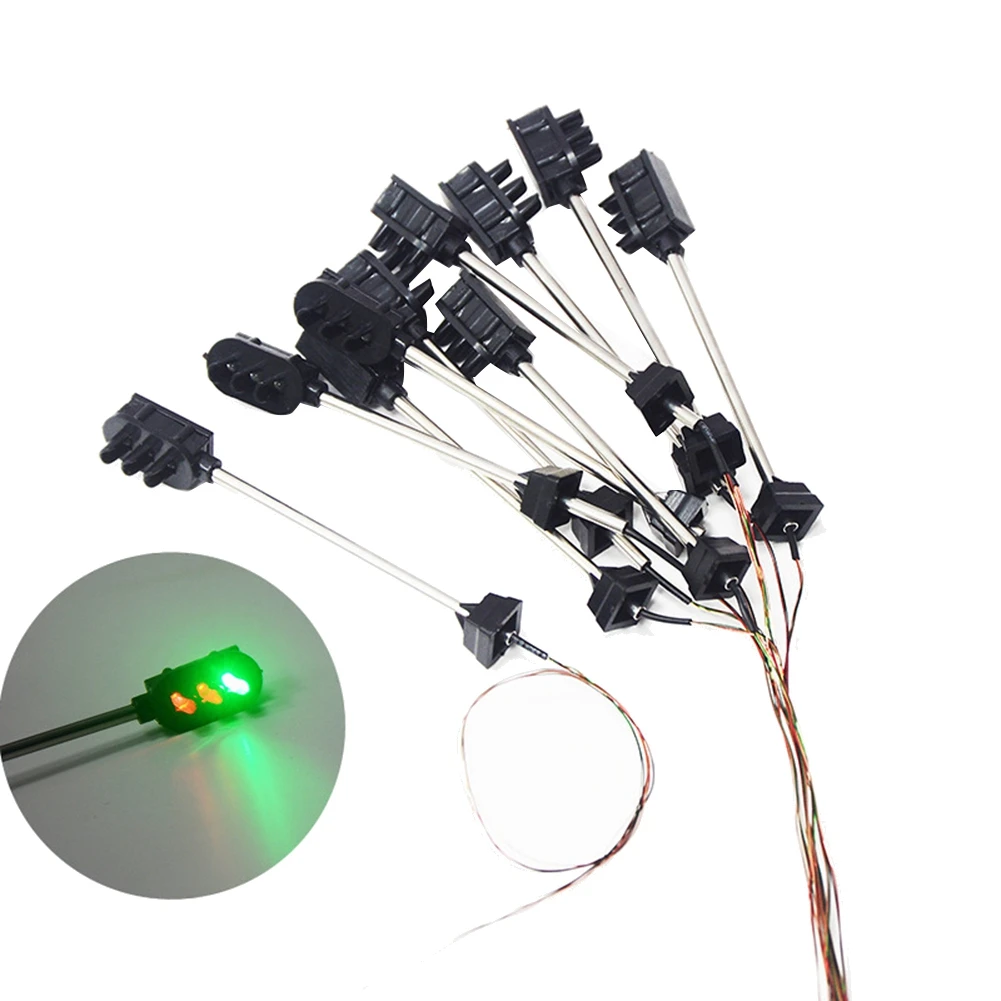 نموذج القطار الحديث مصباح إشارة مصغر لمناظر السكك الحديدية