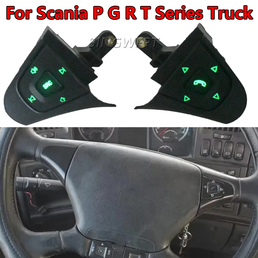 5Pin Car Cruise Control Switch Speed Steering Wheel Button Knob Autocruise Menus 1870910 1870909 For SCANIA P G R T Series Truck