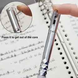 Metal Geometric Deformation Gel Pen 0.5mm Black Ink Shape Change Decompression Pen Anamorphic Neutral Pen Student Stationery