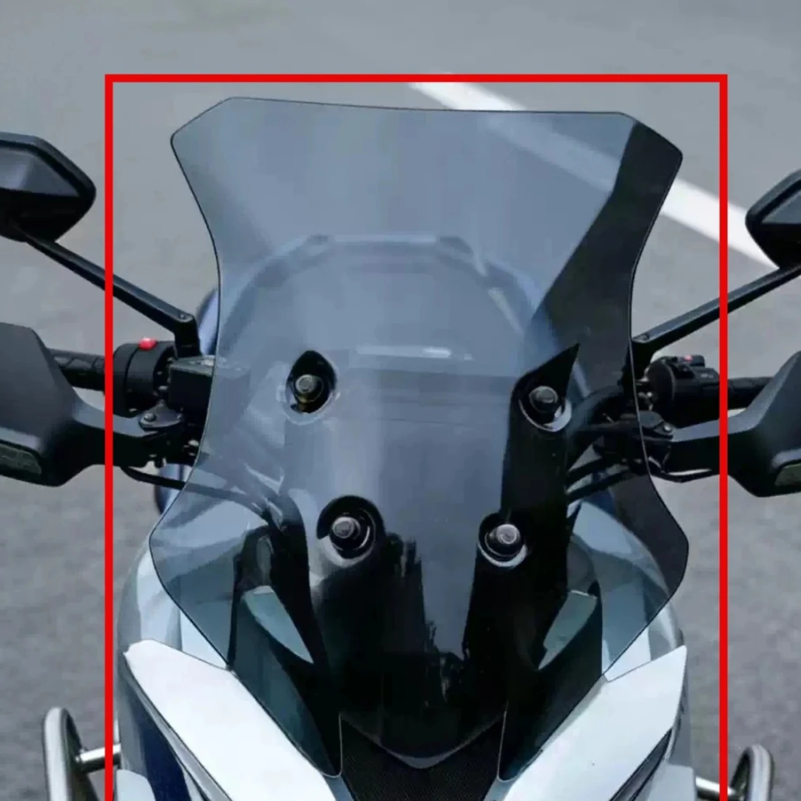 Motorcycle Modified Windshield For ZONTES 703T Wind Deflector Heightened Windshield Durable Front Glass Accessories Parts