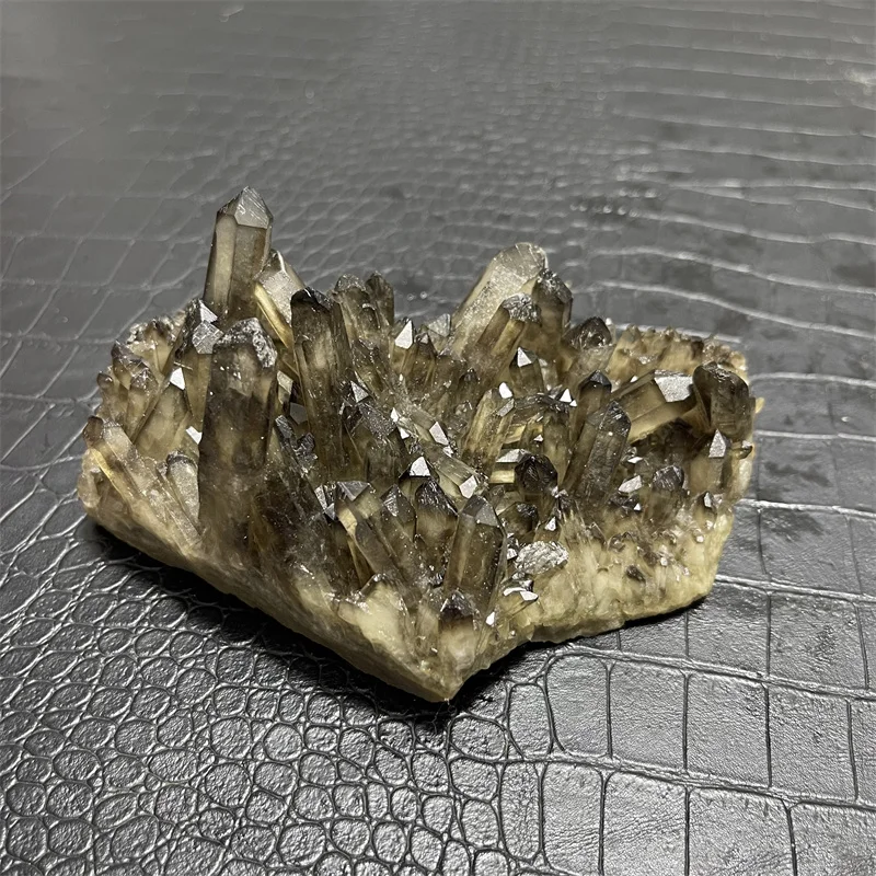 Natural Black Quartz Crystal Cluster Point  Mineral Specimen Reiki Healing Home Office Decoration Meditation
