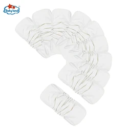 【Babyland】10pcs/Lot ECO-Friendly Bamboo Charcoal Inserts Waterproof Diaper Absorbents Washable Nappy Liners Kids For Day Night