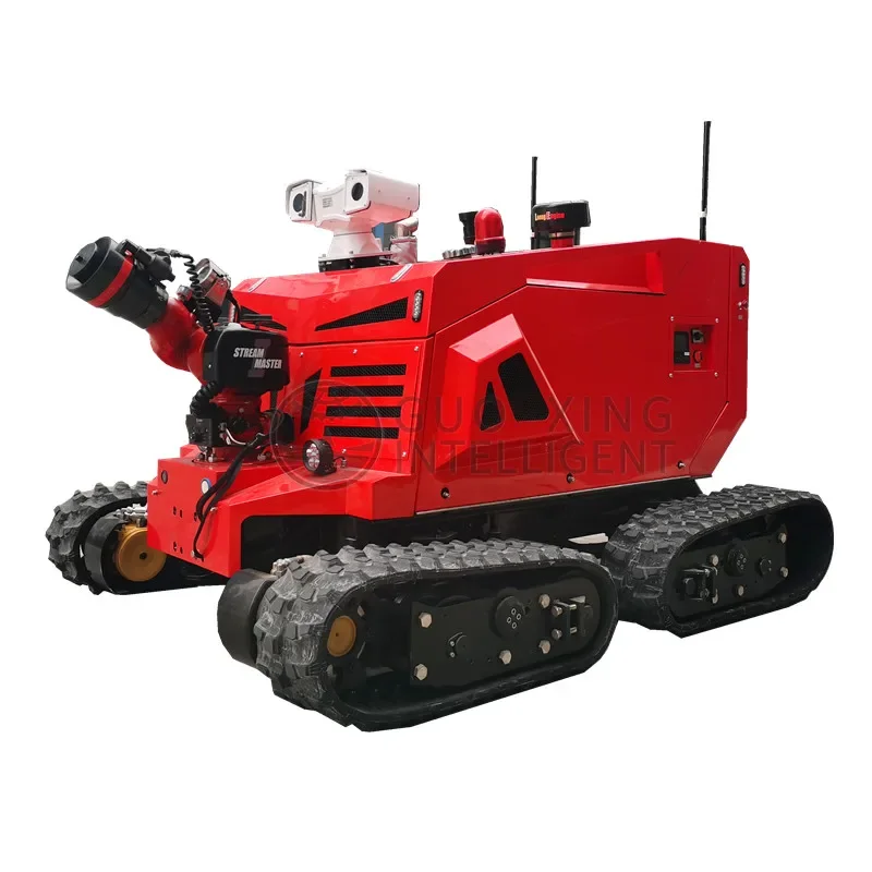 

RXR-M150GD Remote Control Rubber Tracked Chassis UGV Rc Fire Fighting Robot with Camera