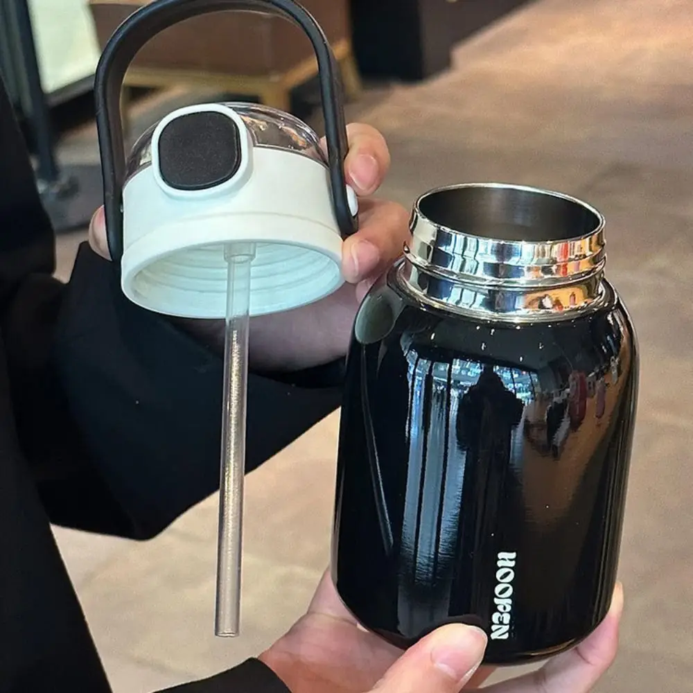

Stainless Steel Hand-held Thermos Cup Insulated Drinking Kettle Large Capacity Vacuum Flask Container Leak Proof