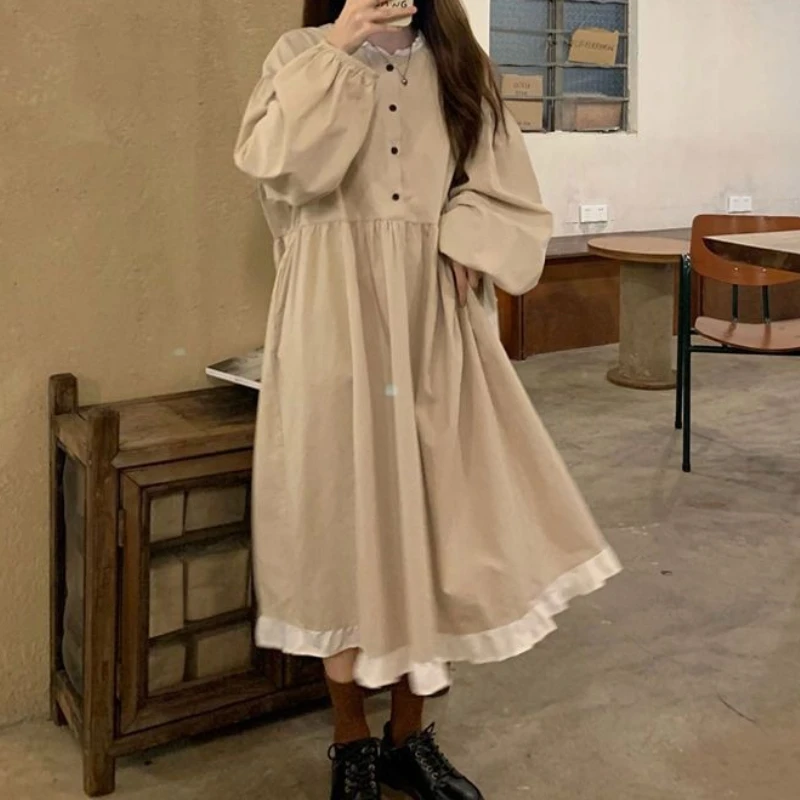 

Temperament Long Sleeved Dress for Women's Spring New Style, Unique Design, Niche and Slimming
