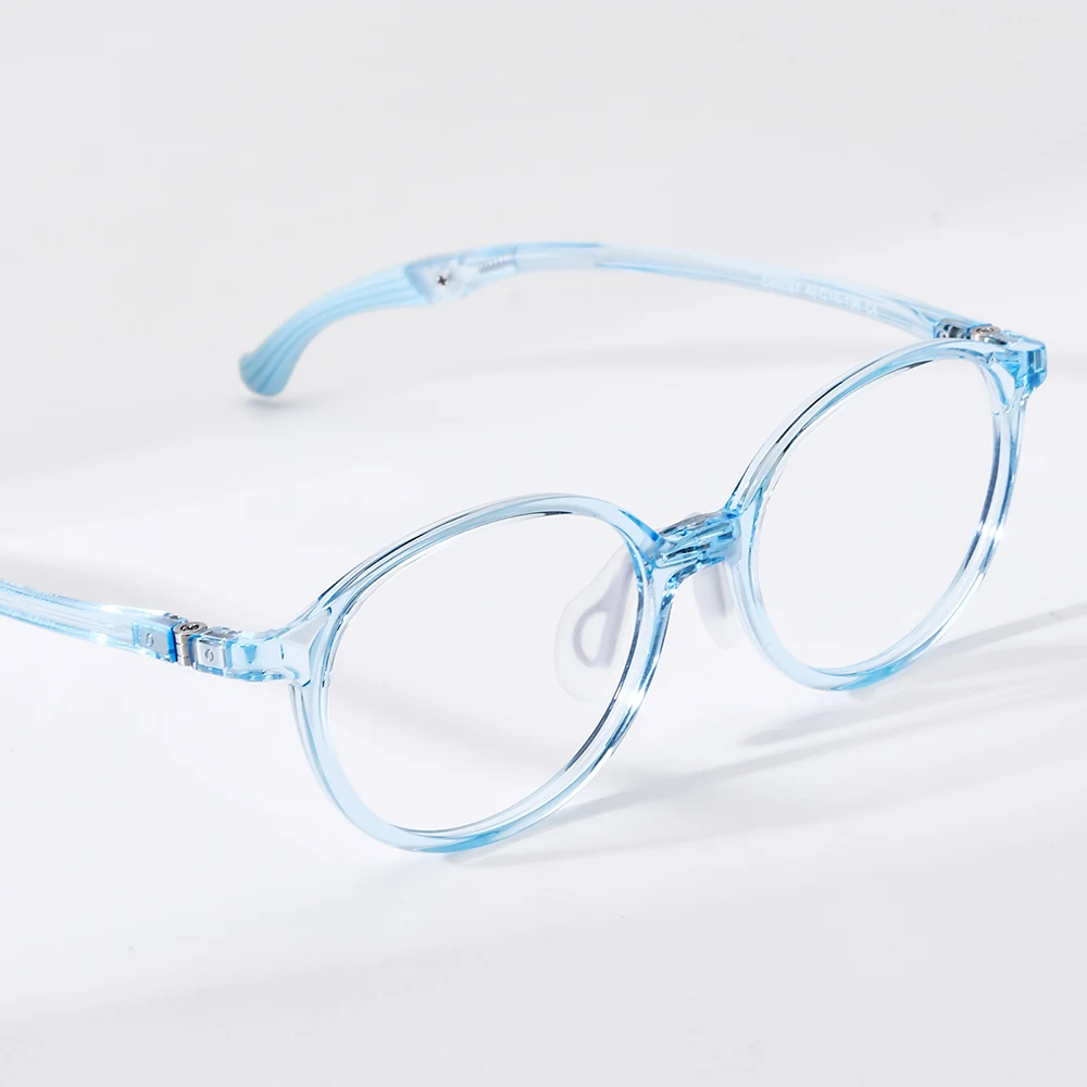NIANZHEN TR90 Teenage Eyeglasses Oval Brand Design Student Glasses Frames Ultralight Adjustable Kids Eyewear Spectacles 60097