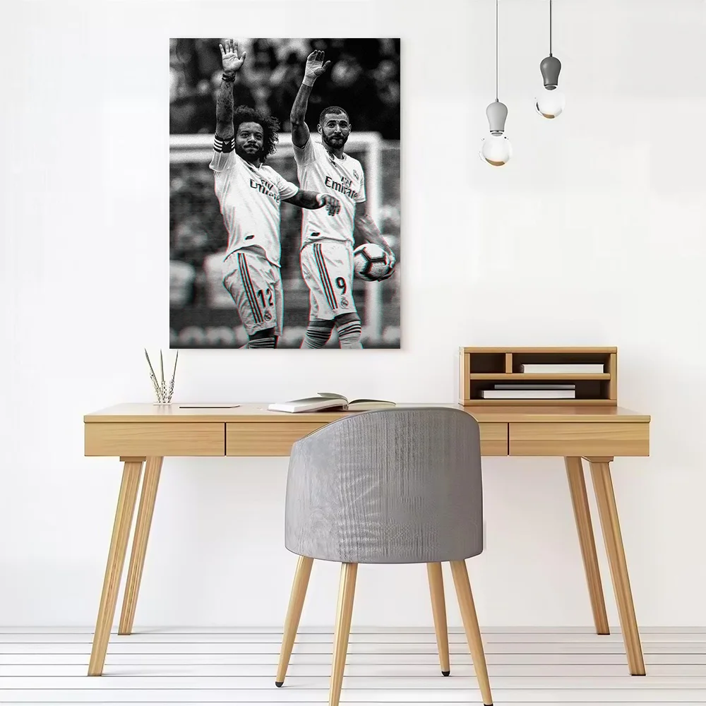 Marcelo X Benzema Canvas Poster Customizable Pictures Wall Art Canvas Painting for Room Decoration Aesthetic Wand Deko Home Arts