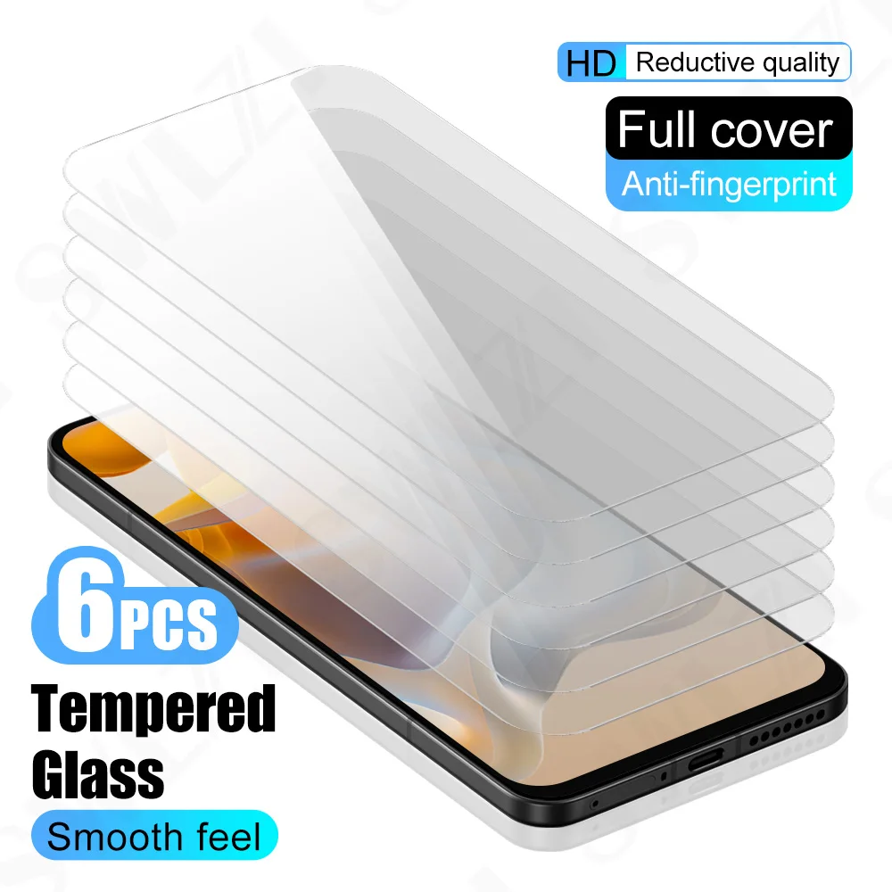 

6 шт. защитных стекол из закаленного стекла для Motorola Moto G Power, G Play, G (2026), G Stylus 5G, G Power (2025)