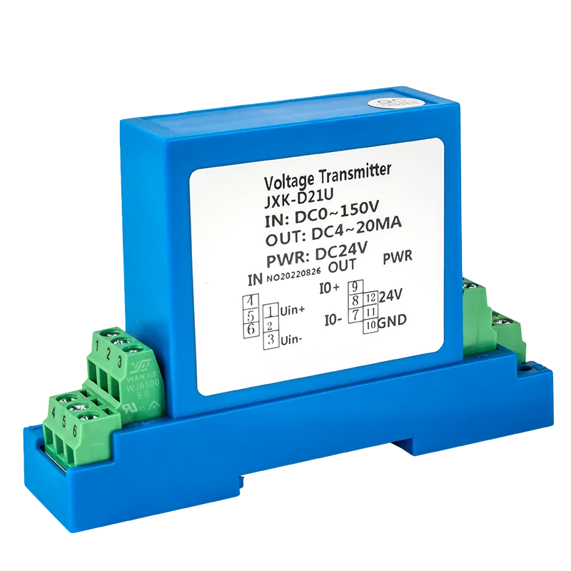 4–20 mA bis 0–10 V bis 1–5 V auf RS485-Ausgangsspannungssensor, DC 24 V, hochpräziser Spannungswandler, 1000 V AC-Spannungssender