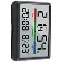 Digital Temperature Humidity Meter LCD Digital Alarm Clock Time Temperature Display Thermometer Hygrometer Weather Station Clock