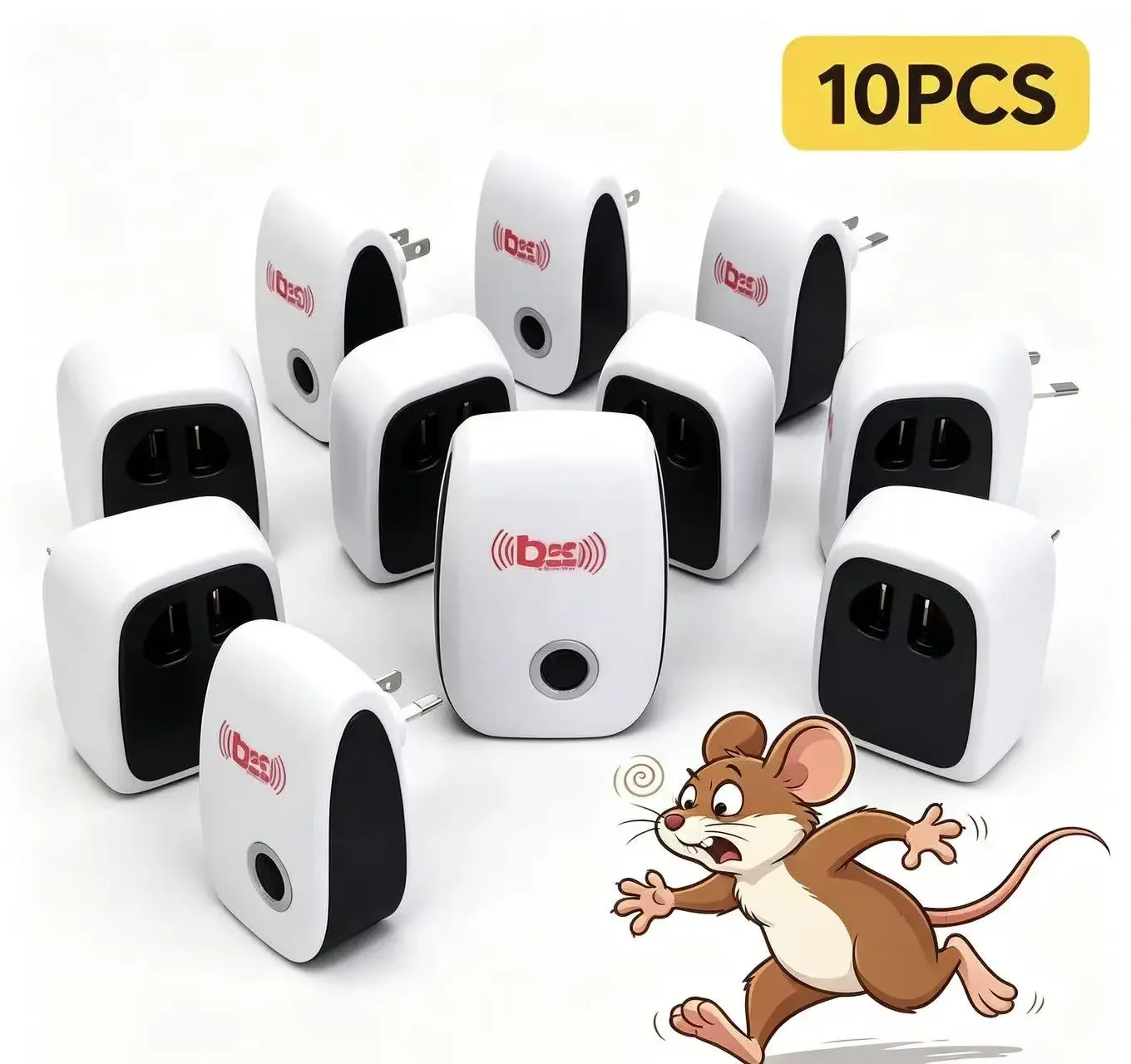 Plug-In Ultrasonic Pest Repeller,Electronic Insect Control,Mosquito Repellent For Home,Repels Mice Ants Spiders Cockroaches