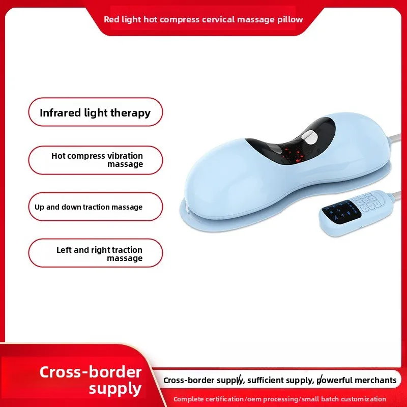 Home Cervical Massager Curvature Massage Traction Pillow Correction Neck Shoulder Infrared Intelligent Cervical Massage Pillow