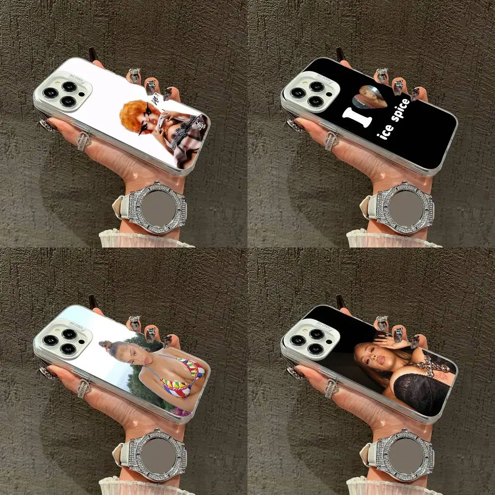 

Cool Girl I-Ice Spice Phone Case For iPhone 16,15,14,13,12,11,Mini,Pro,E,XS,SE4,MAX White Candy Matte Box