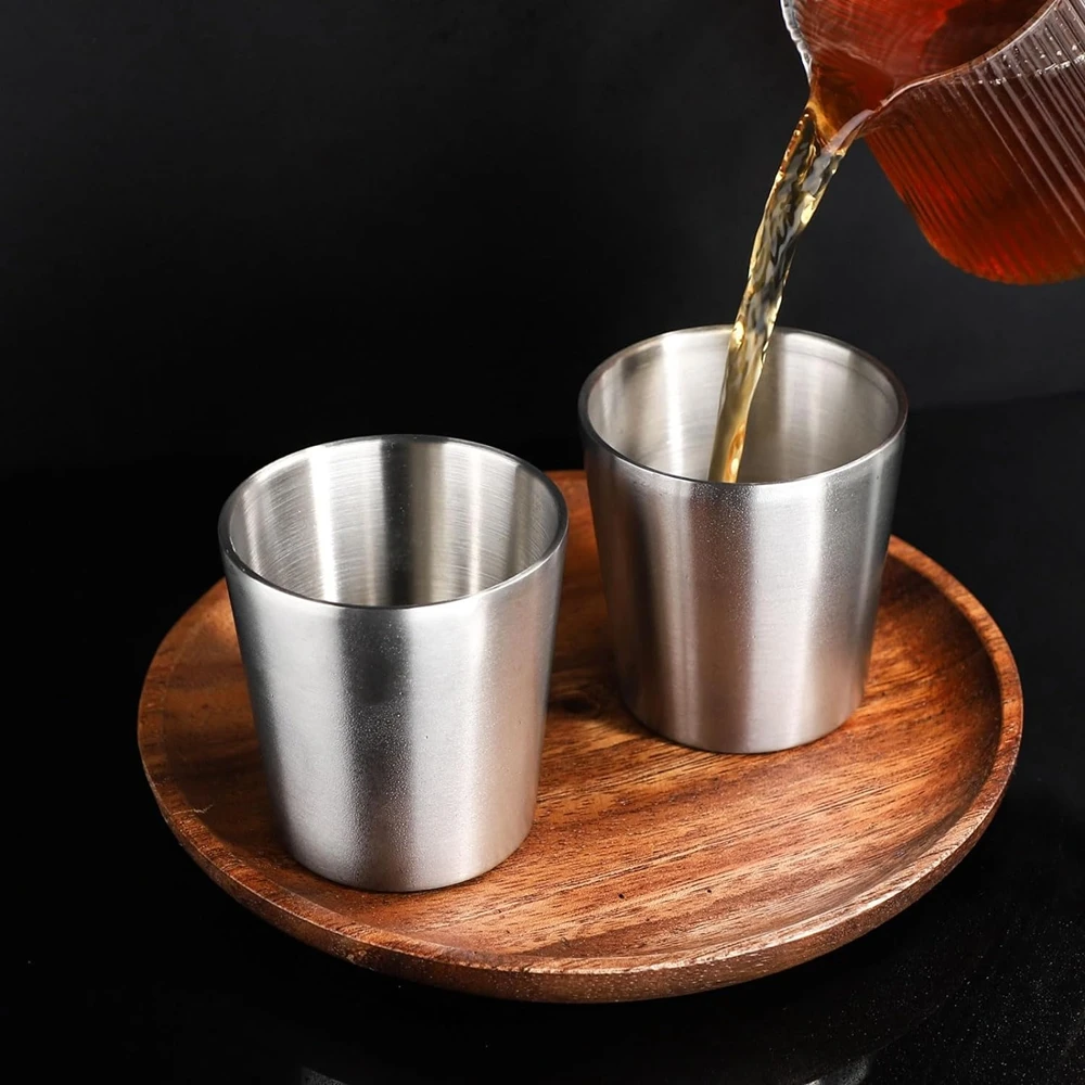 Shatterproof Drinkware Double Walled Cups Robust Wall Thickness 304 Stainless Steel Construction For Travel For Camping