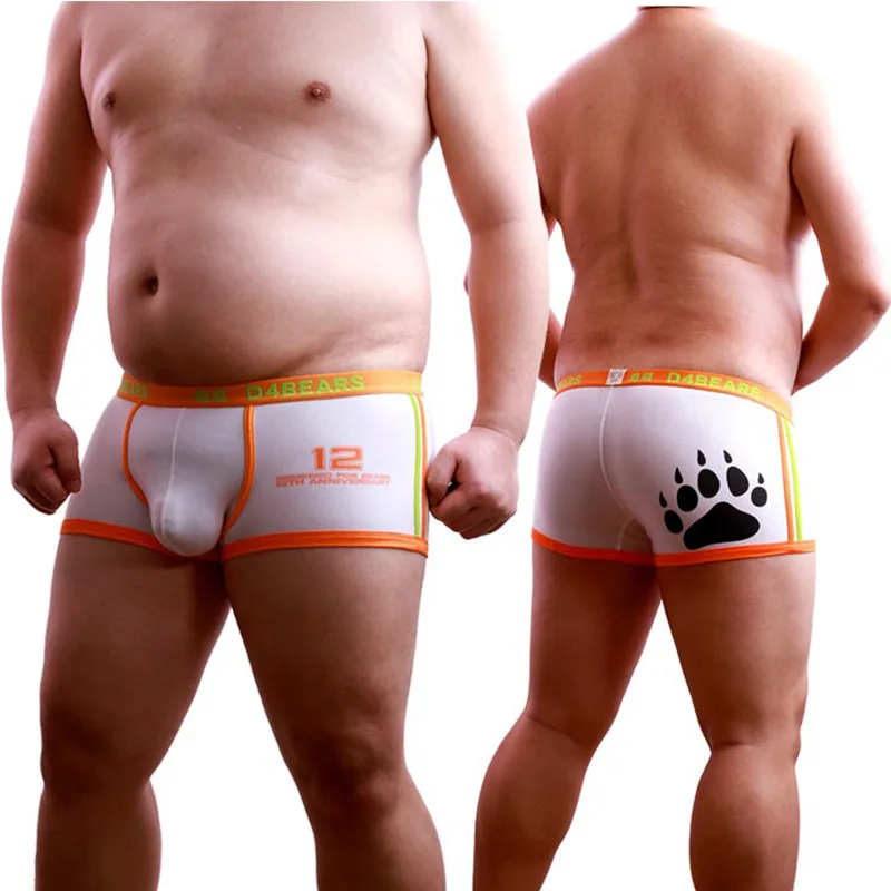 2020 New Arrival Bear Claw Men\'s Plus Size Boxers Bear Paw 12th Anniversary Underwear For Gay Bear Free Shipping M L XL XXL