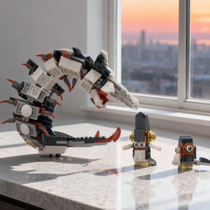 

310 деталей MOC Ice Worm Pengwing Pengling 31088x2 Deep Creator, конструктор, креативный подарок, декор для демонстрации, премиум-класс для взрослых