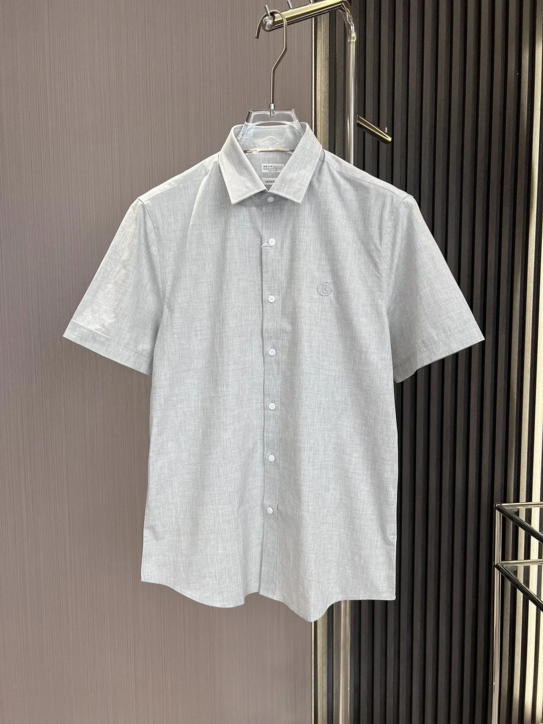 BLIYO BC-Camiseta de lino y algodón para hombre, camisa informal de negocios de color sólido, de manga corta, sencilla, de alta calidad, 2024