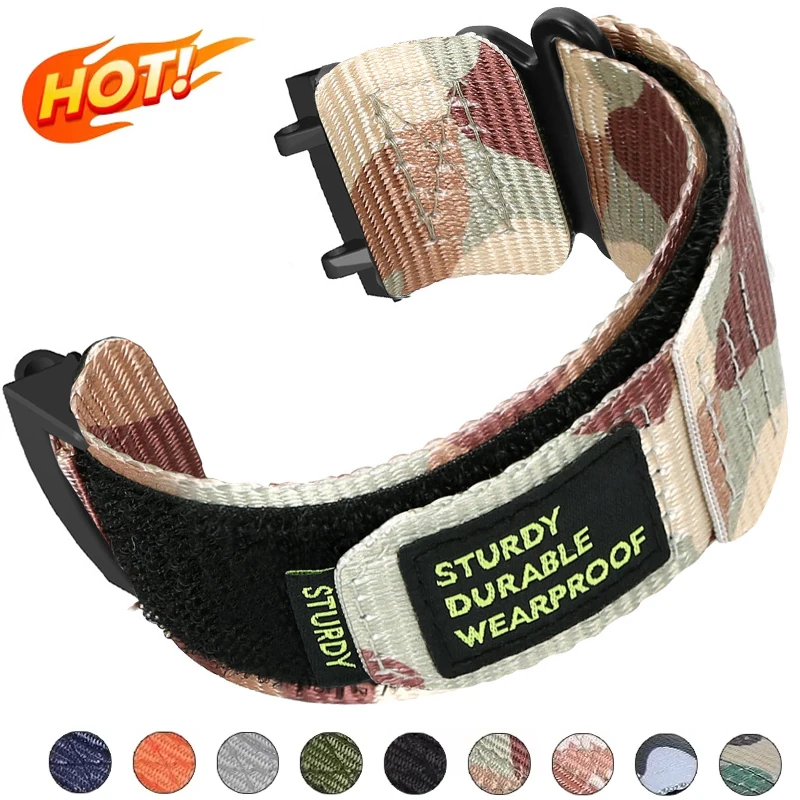 For Huami Amazfit T-rex 2 3 Ultra Nylon Loop Strap Watch Band for Amazfit Trex Pro T Rex Tyrannosaurus Smartwatch Sport Bracelet