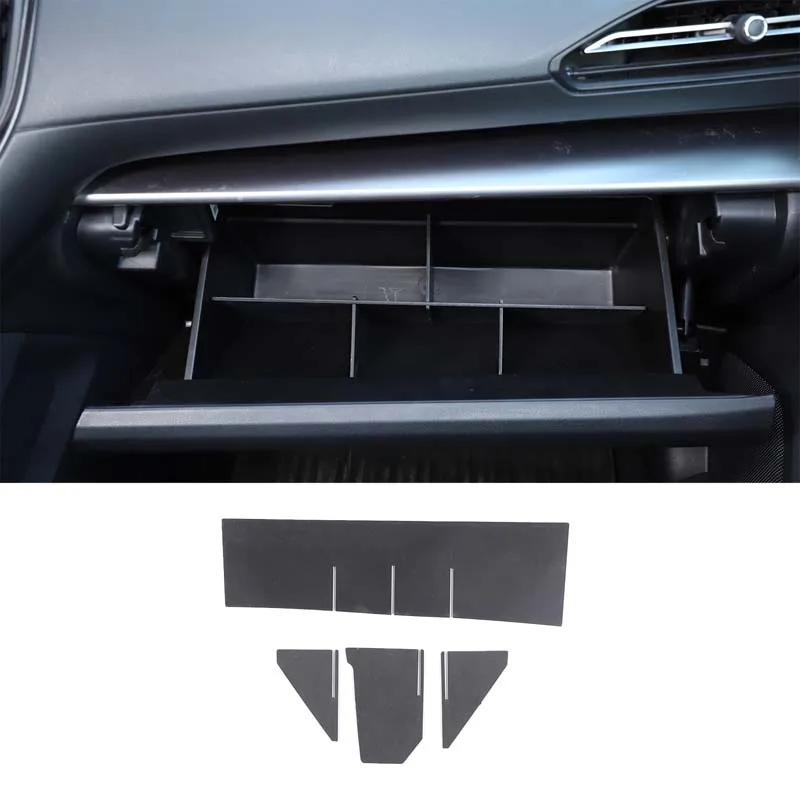 

cheya ABS Car Passenger Glove Box Divider for Subaru Crosstrek WRX 2022+ Interior Storage Partition Accessories 4 Pcs