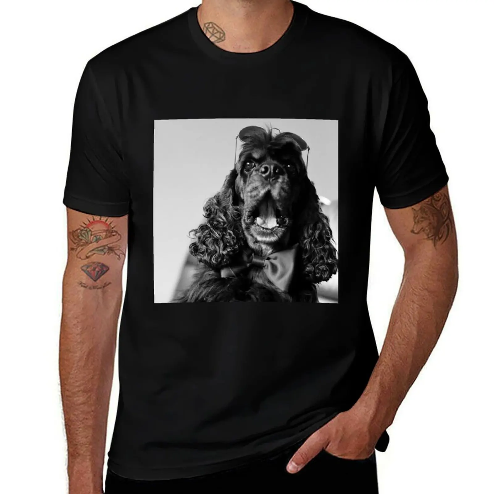 American Cocker Spaniel T-Shirt Classic Crew Neck Cotton T-Shirt