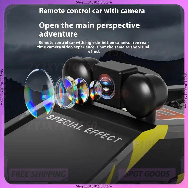 سيارة جديدة 2.4G تعمل بالتحكم عن بعد مع التصوير الجوي 1:28 لعبة التقاط التسلق عالية السرعة على الطرق الوعرة تكنولوجيا سوداء متقدمة