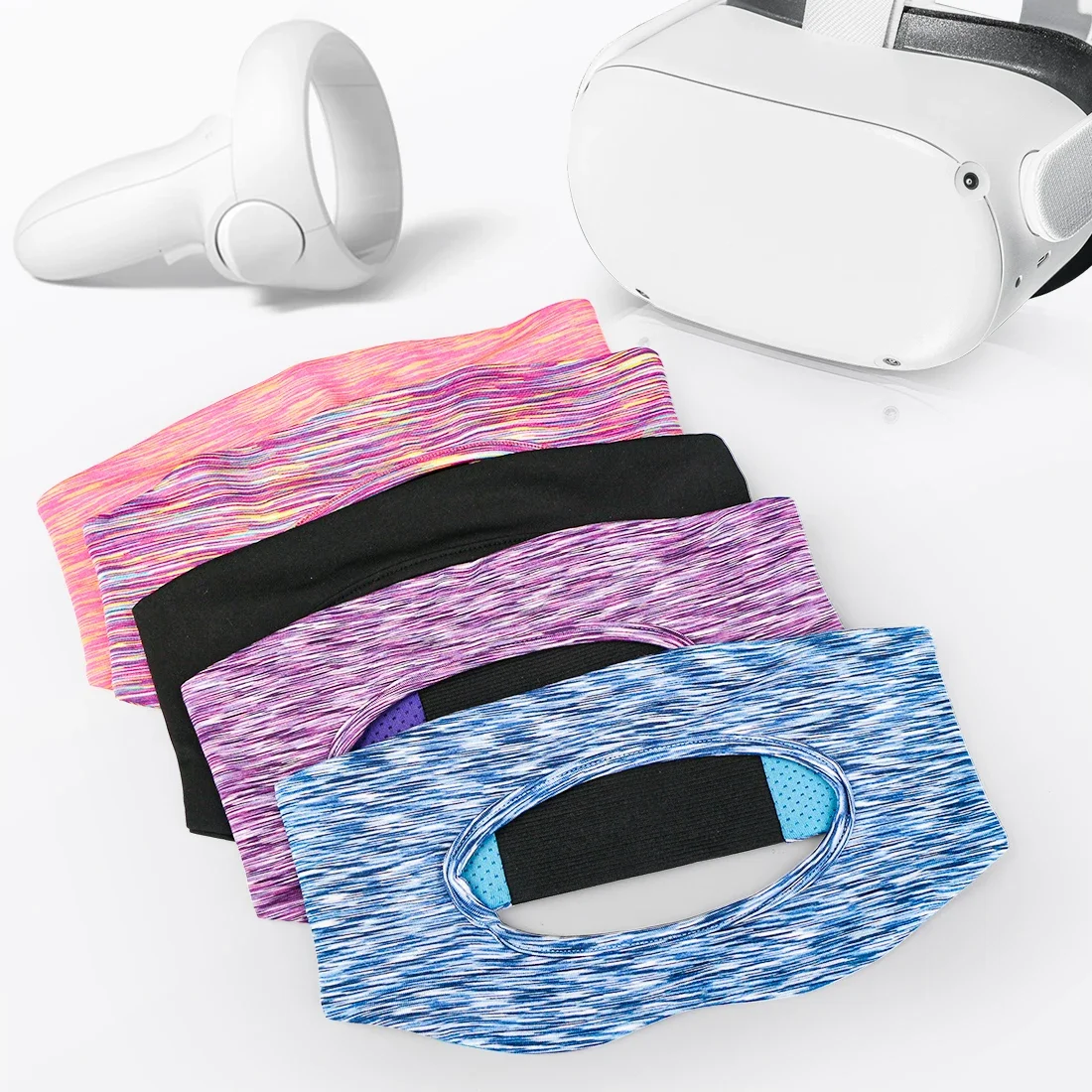 

For Meta Oculus Quest 2 VR Glasses Eye Mask Cover Breathable Sweat Band Virtual Reality Headset For Quest 2 HTC Vive Accessories