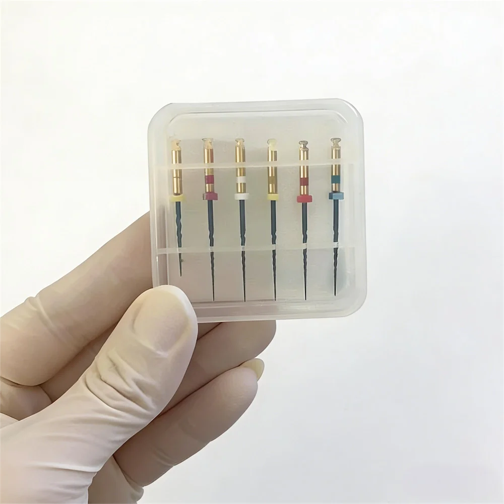 3-Size Endo Rotary File Set for Root Canal Shaping -Precise NiTi Instruments (19/21/25mm) Dental Clinic Essential