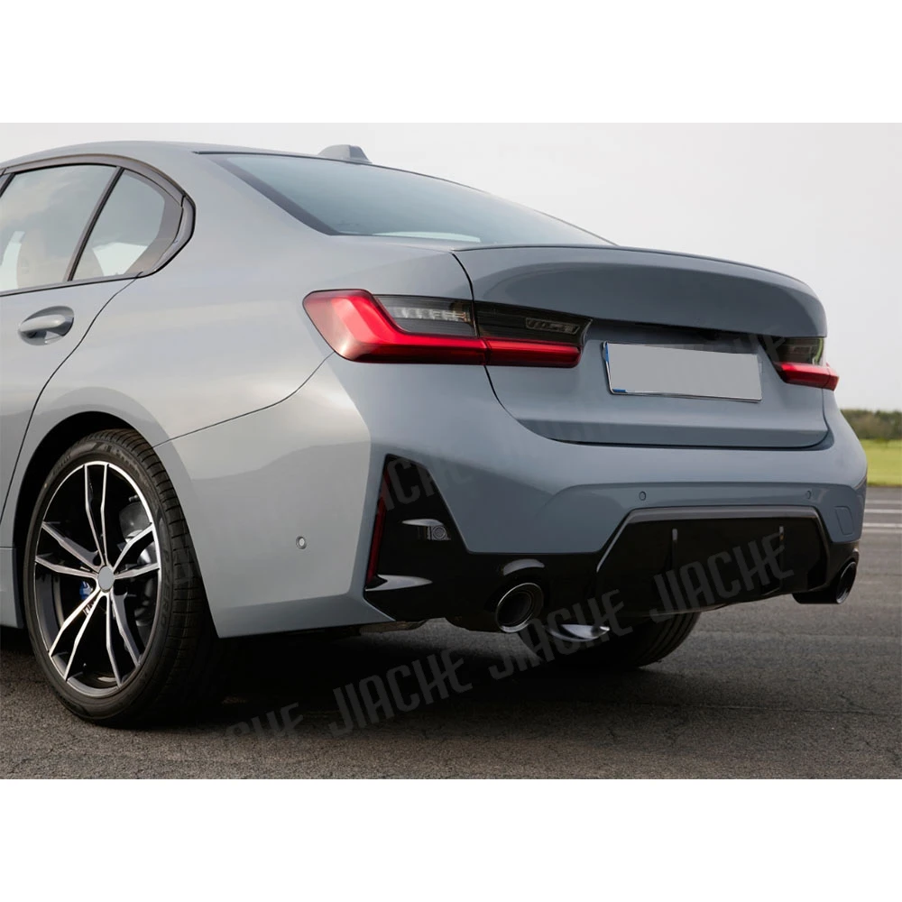 

ABS Car Rear Bumper Lip Spoiler Diffuser For BMW 3 Series G20 G28 LCI 340 M Sport 2023+Rear Lip Gloss Black Rear Bumper Diffuser