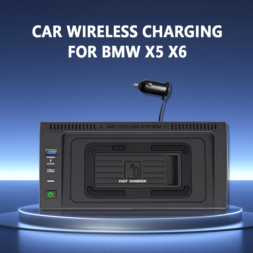 

15w car wireless charger For BMW X5 F15 X6 F16 2014 2015 2016 2017 2018 2019 Charging Pad phone Holder type c usb charge Mount