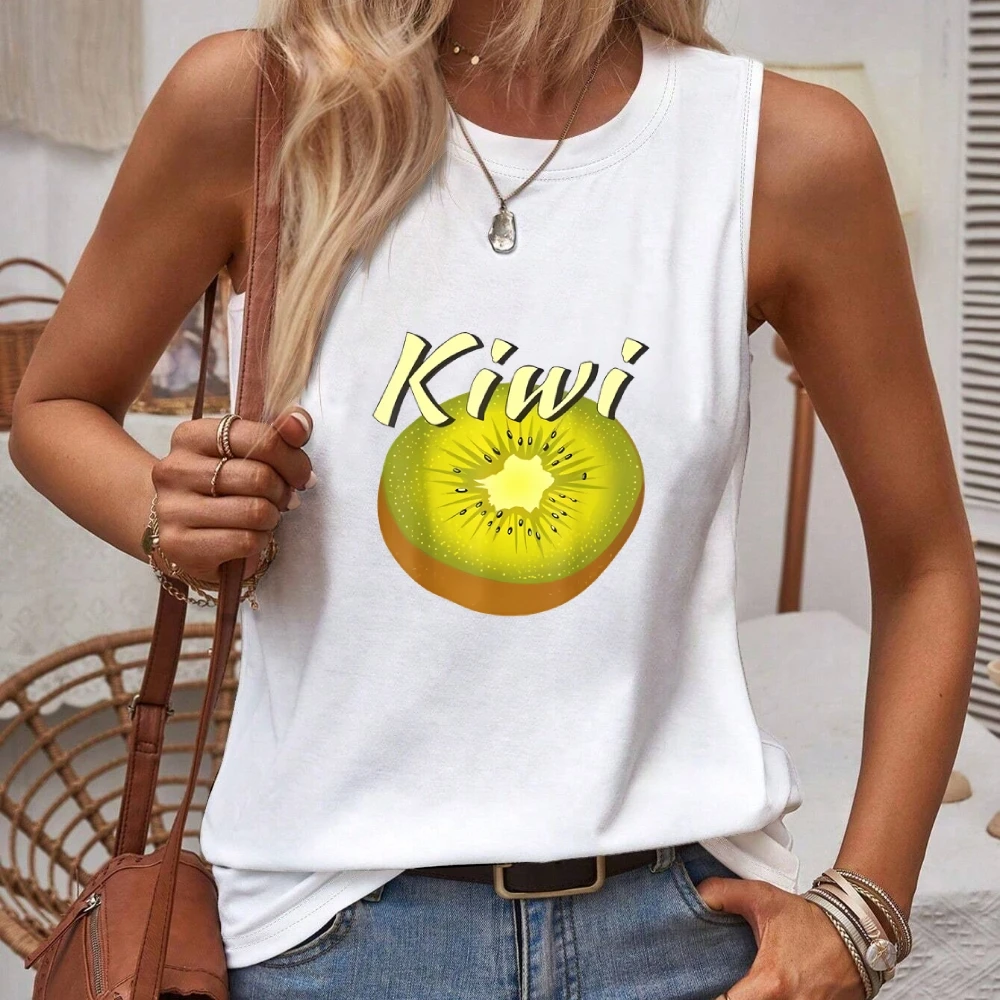 

Women's Clothing New Graphic Print Tank Top Sleeveless Casual Loose Top For Summer & Spring Street Daily Tops Clothes Outfits