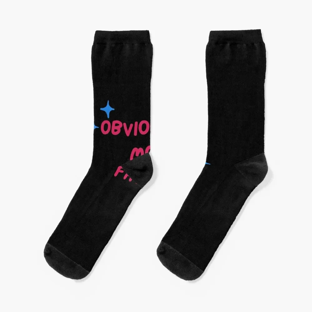 

Obviously Im Moms Favorite Socks cute sport Running funny gift Socks Men's Women's