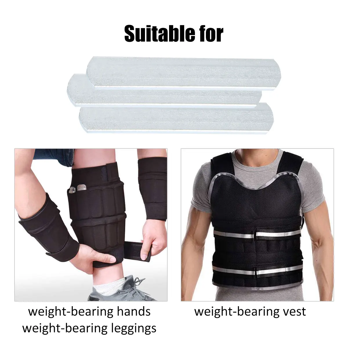 

6pcs Weighted Plate Fitness Weight-Bearing Equipment Durable Fitness Equipment Home Gym Workout Exercise AccessoriesWeighted