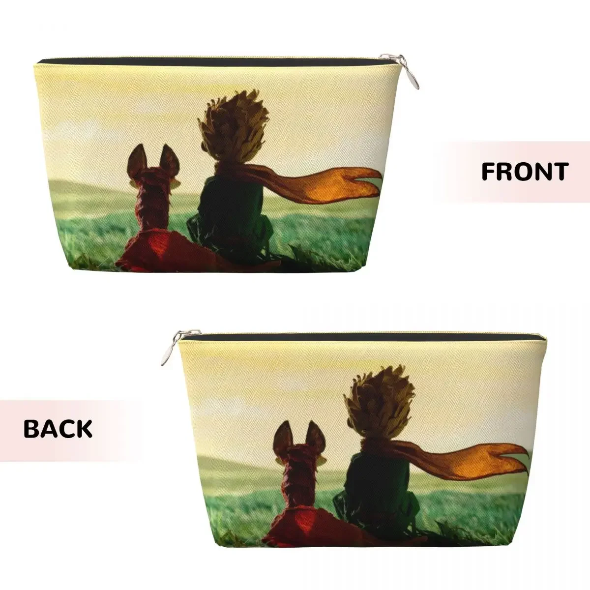 Custom The Little Princes Fox Makeup Bag Travel Cosmetic Organizer Classic France Fairy Tale Fiction Storage Toiletry Bags