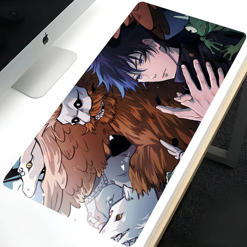 

F-Fushiguro Megumi Jujutsu Kaisen Non-slip Mouse Pad Suitable For Office Computers Laptops E-sports Game Desk Mats XXL Keyboard