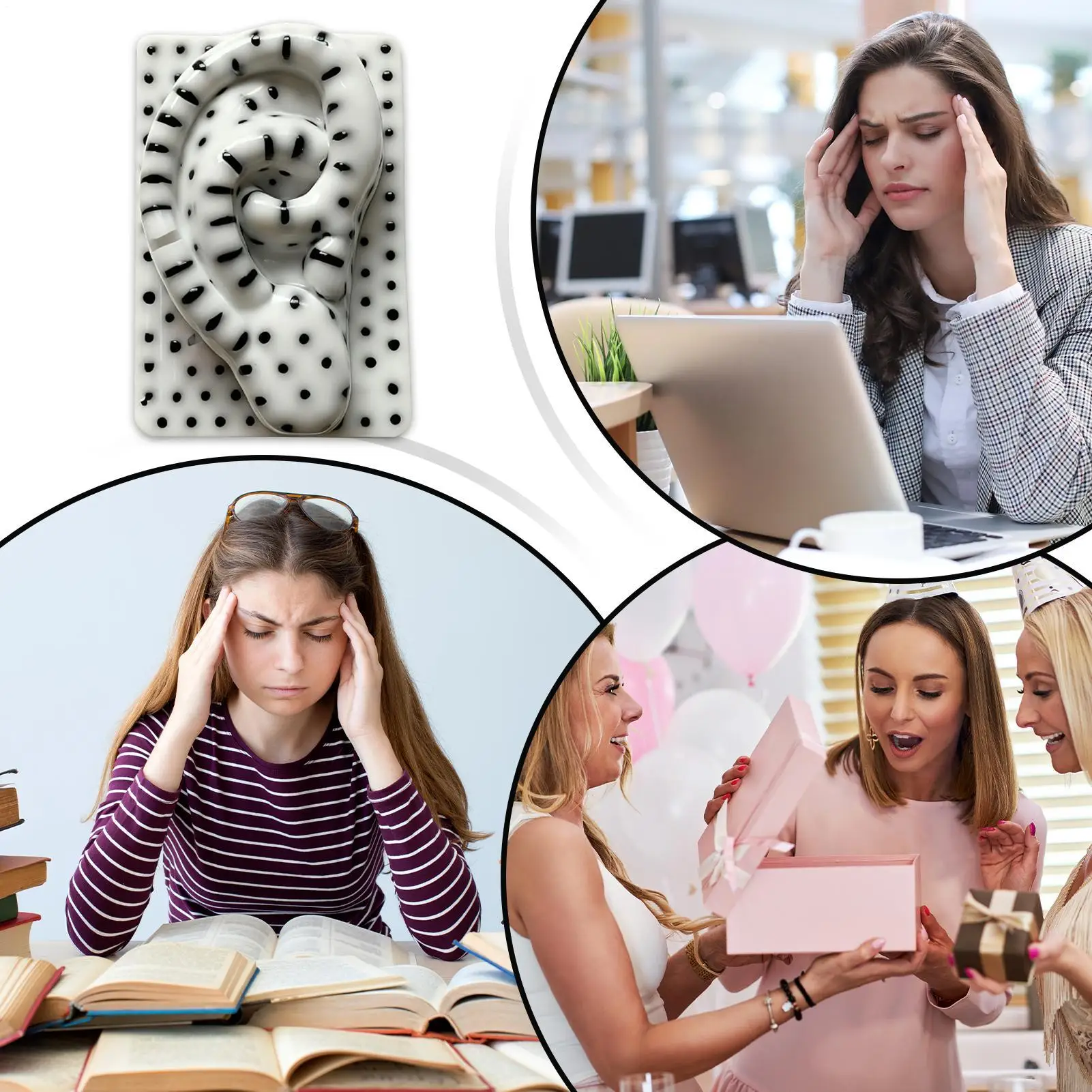 Knijpspeeltje Hilarisch Kalmerend Ontspanning Kinderen Knijpspeeltje Oorvorm Voor Kinderen Meisjes Studenten Volwassenen Klaslokaal Thuis Dorm