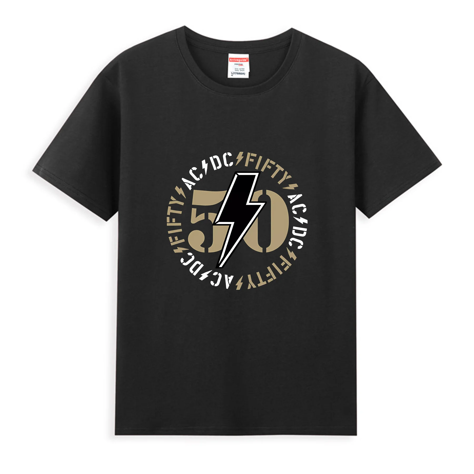 

2025 Men T Shirt Casual Ac Fifty Bold Emblem Dc T-shirt Graphic Oversized Sports Tops Breathable Comfortable Streetwear S-3XL