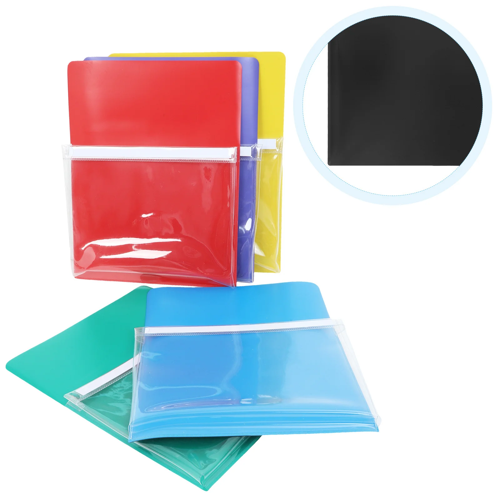 

5 шт., прозрачная магнитная папка из ПВХ, органайзер, держатель для ручек для холодильника, доски, классные офисные принадлежности