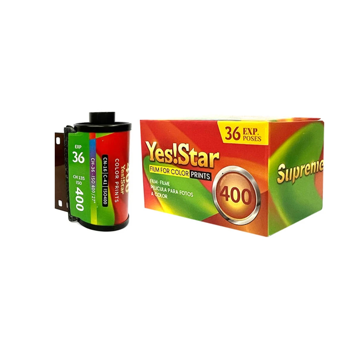 Superstar Yes! Star200/400 Color Film 135 Universal Type 35MM Color Negative Film (Shelf Life 2026)