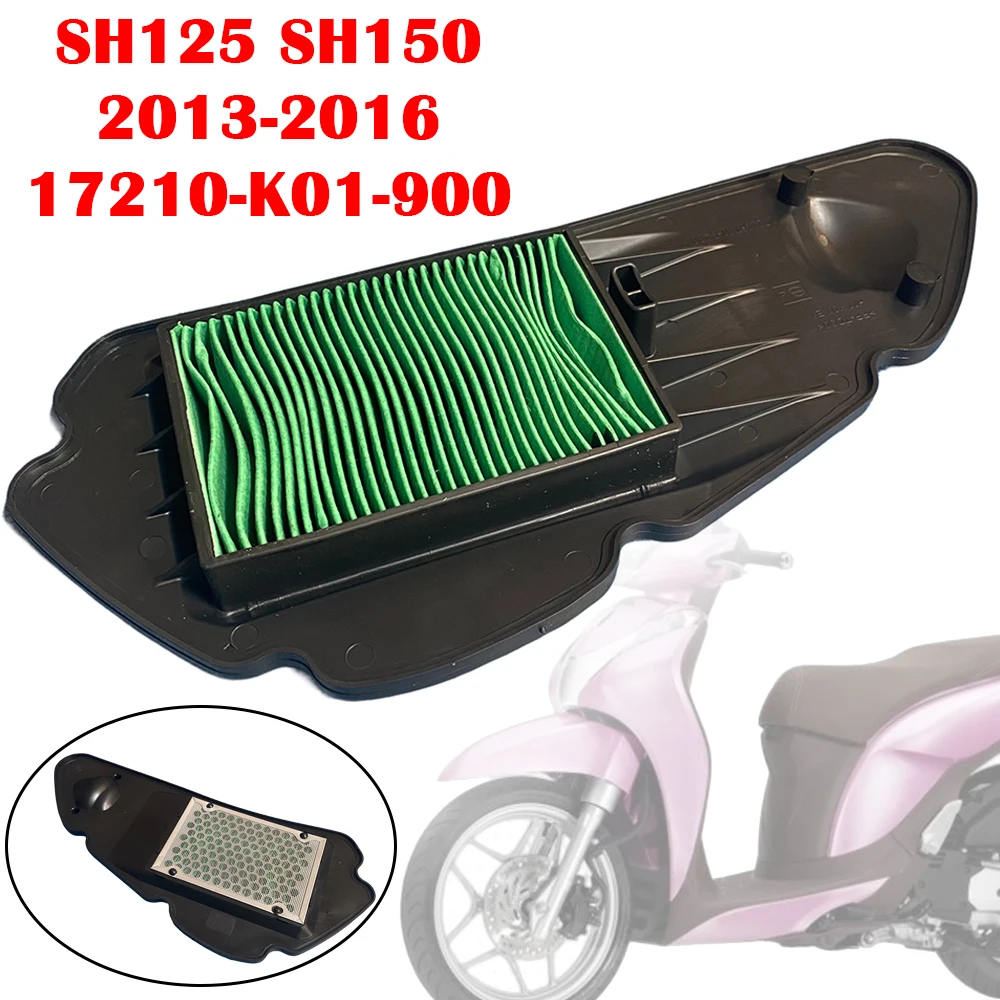 

Motorcycle Replacement Engine Air Filter Cleaner Air Intake Filter Element For Honda SH125 SH150 SH 125/150 IE ABS 2013-2016