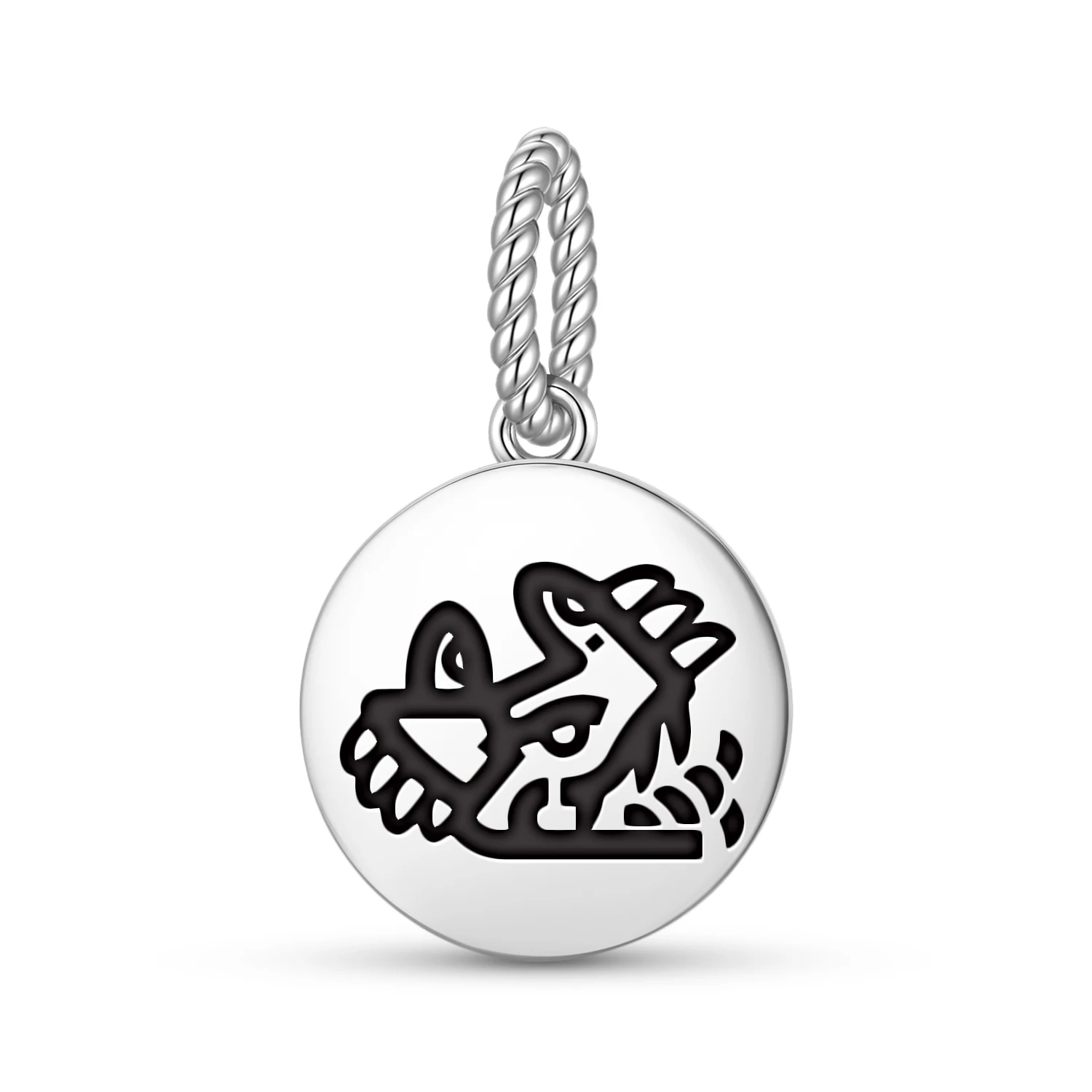 

Aztec Cipactli 925 Sterling Silver Charm Bead DIY Pendant Charm Fits Original Bracelet Jewelry Gift
