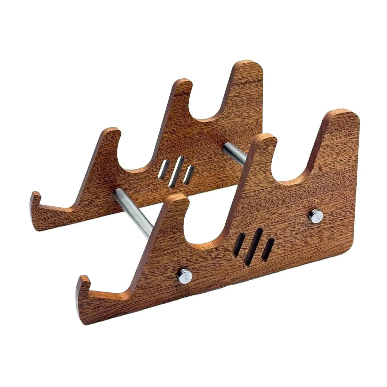 Keyboard Display Stand Tabletop Wooden Desk Accessories for 3 Keyboards Mechanical Keyboard Collection Holder Shelf Display Rack