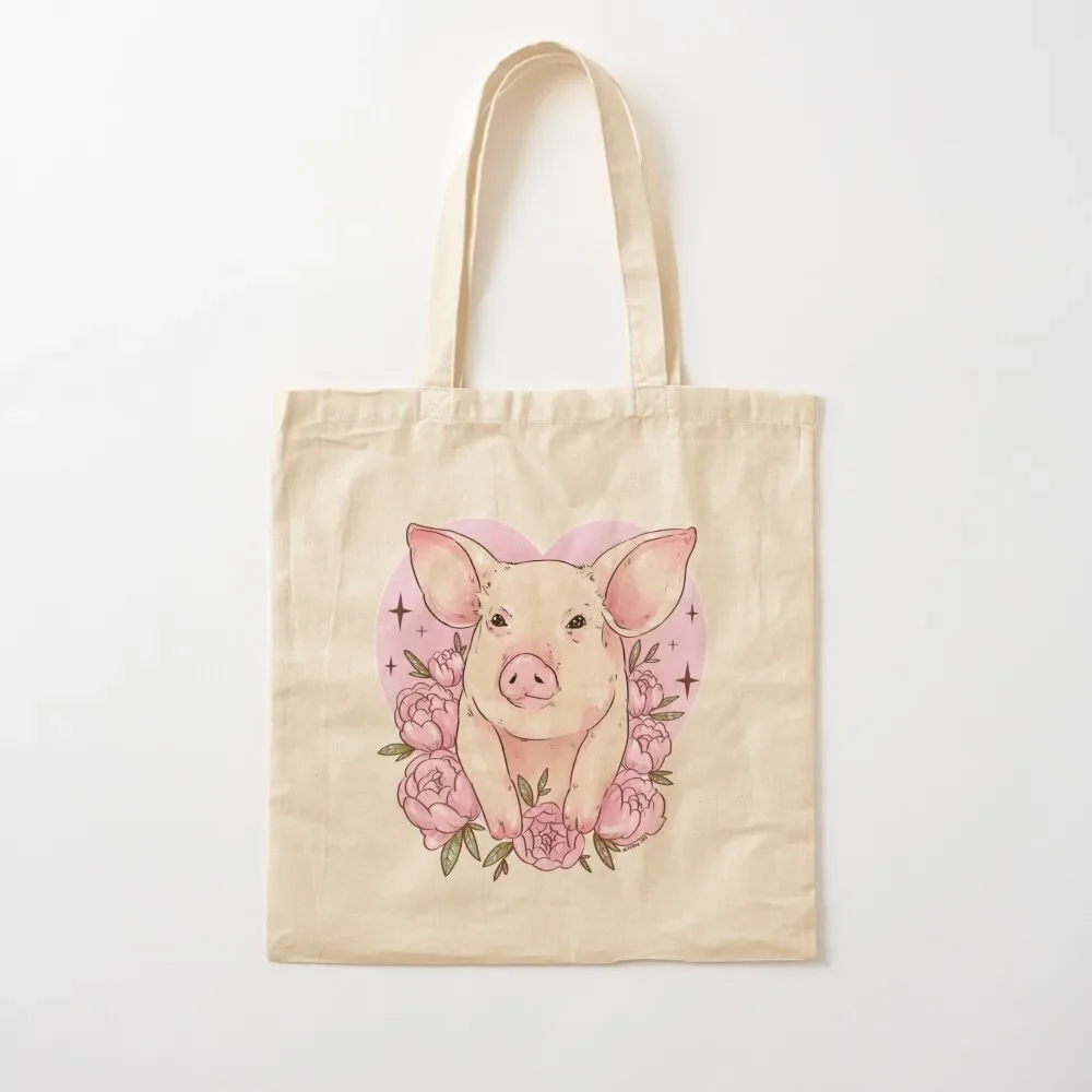 

Piggy Love Tote Bag custom canvas bag tote bags cloth bags Women's handbag Women bags Tote Bag